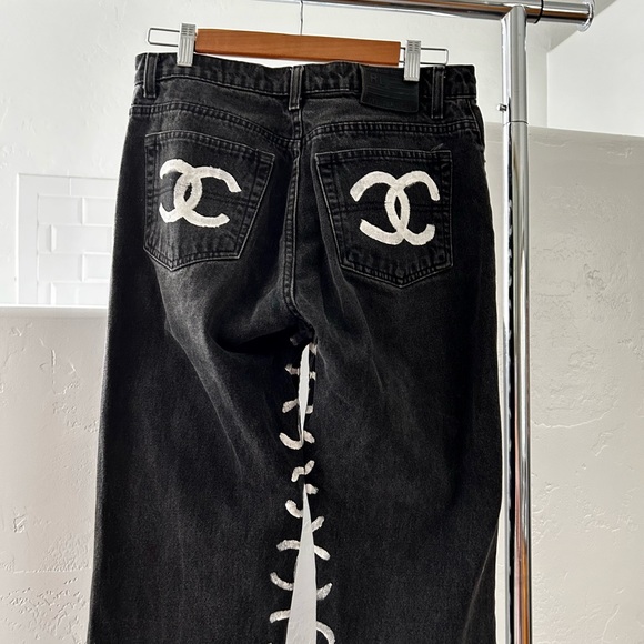 Black hand pained jeans - Picture 13 of 13